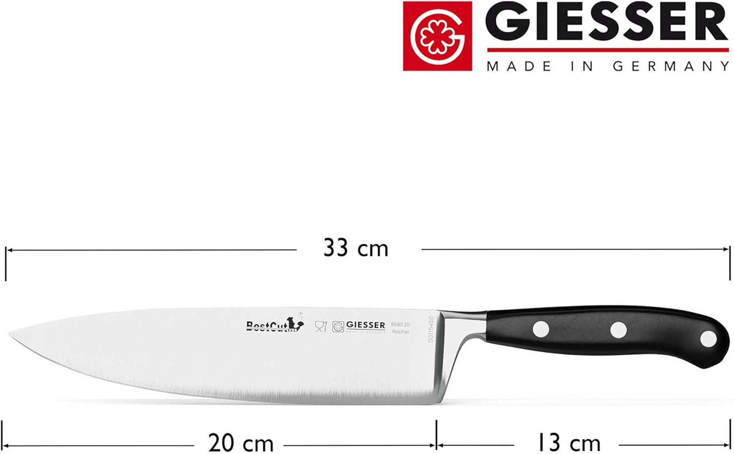 BestCut Kochmesser, PSU 20 cm Kochmesser