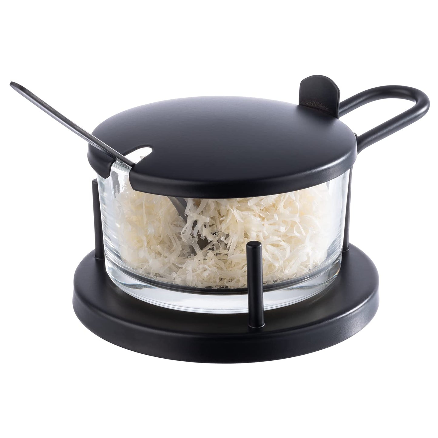 Parmesan-Menage CLASSIC mit Glasbehälter & Löffel
