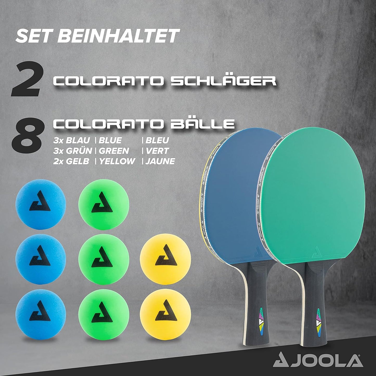 Schläger-Set Colorato, COLORATO / Single