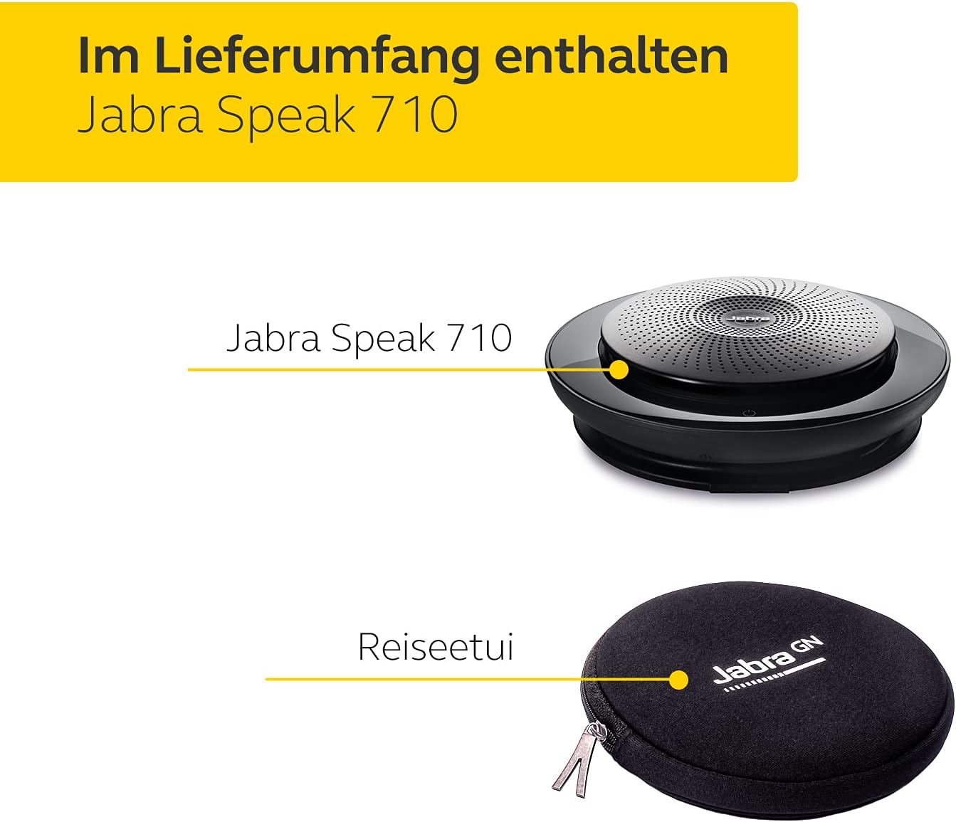 Speak 710 UC Konferenzlautsprecher mit Bluetooth und USB, USB-A Dongle, Speak 710, USB-A / Bluetooth, Alle Plattformen