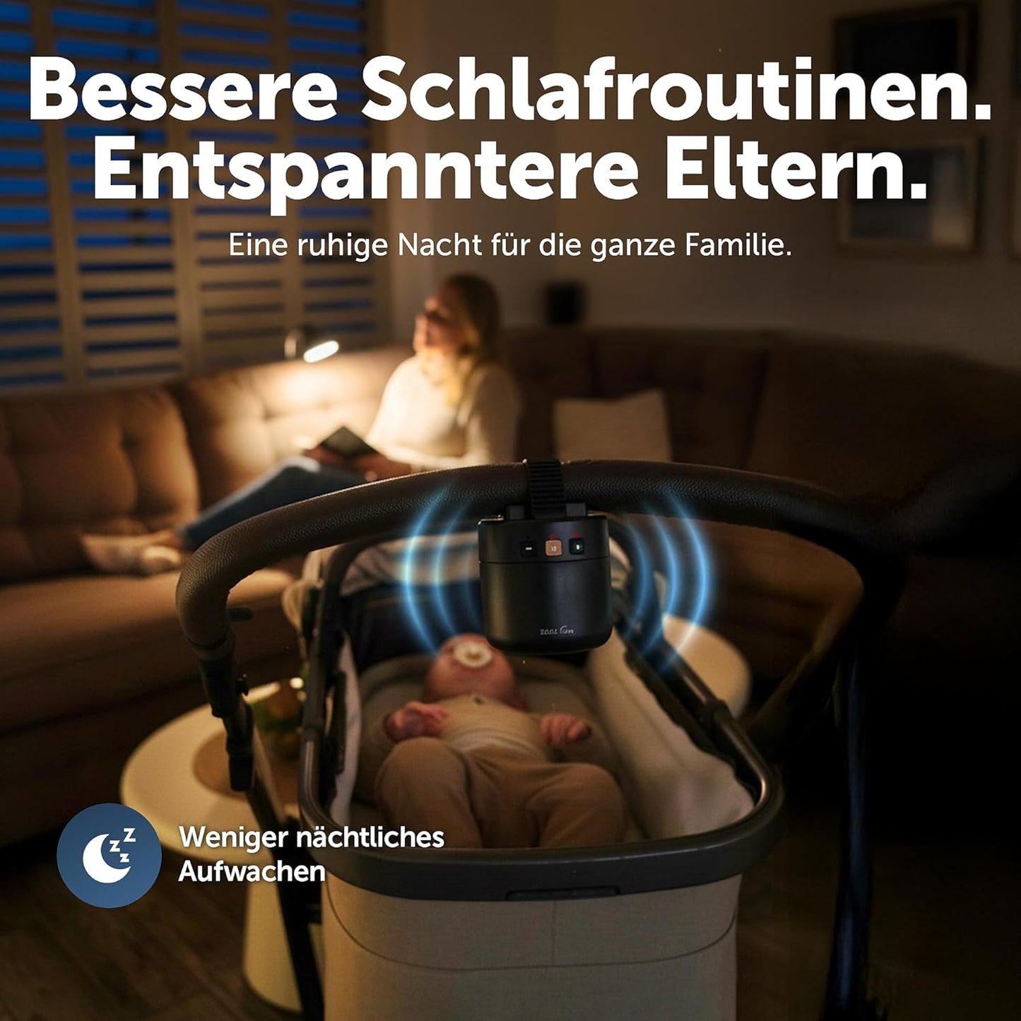 Baby-Kinderwagen-Schaukler Roxy mit Weinen-Sensor