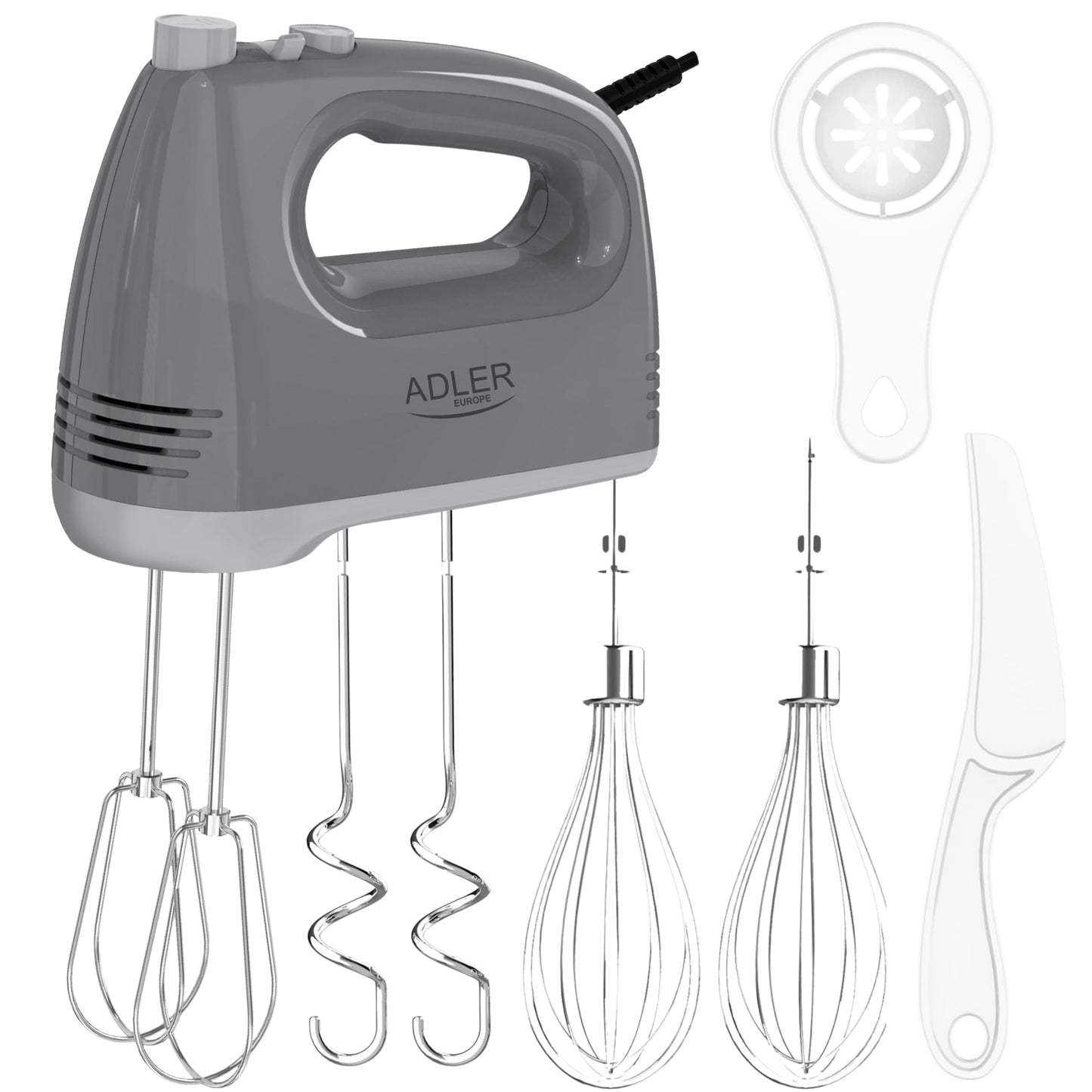 Handmixer mit Turbo und 5 Geschwindigkeitsstufen