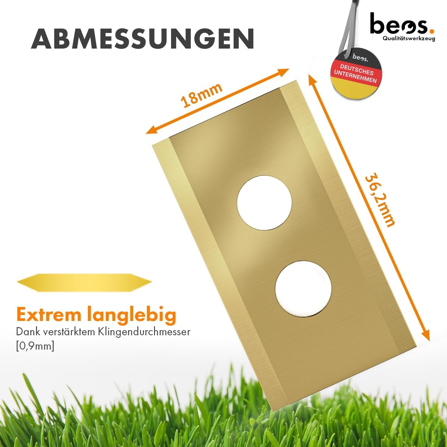 Ersatzmesser für Rasenmäher, Für Worx & Landxcape