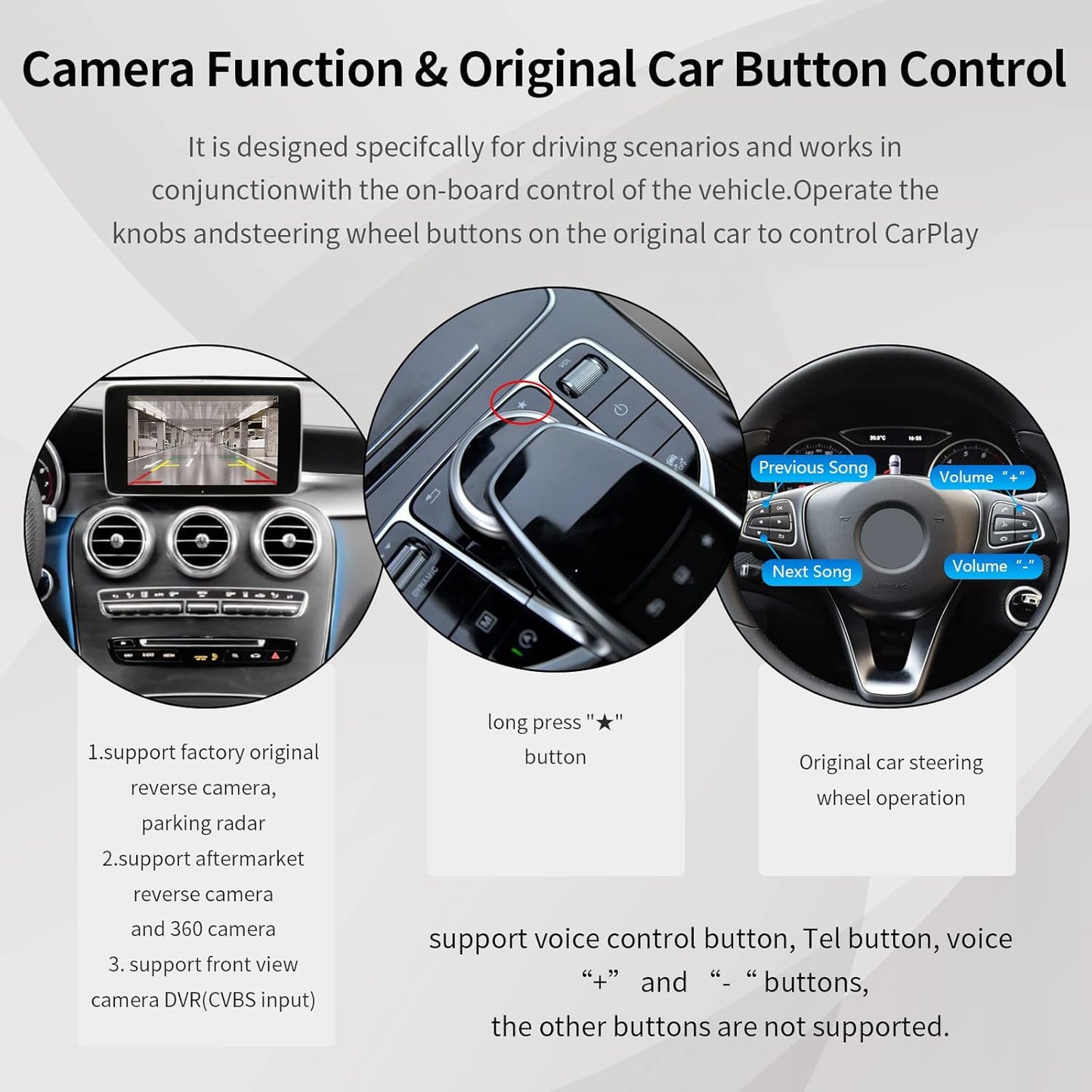 Nachrüstmodul  Wireless Carplay für Mercedes Benz NTG5.0 (2015-2018)