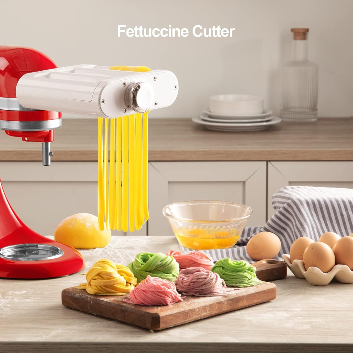 3 in 1 Pasta Roller, 3 in 1 Roller & Cutters Attachment Set
