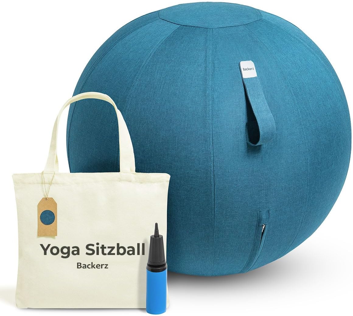 Ergonomischer Sitzball für Büro (65 cm), 65 cm Darkteal