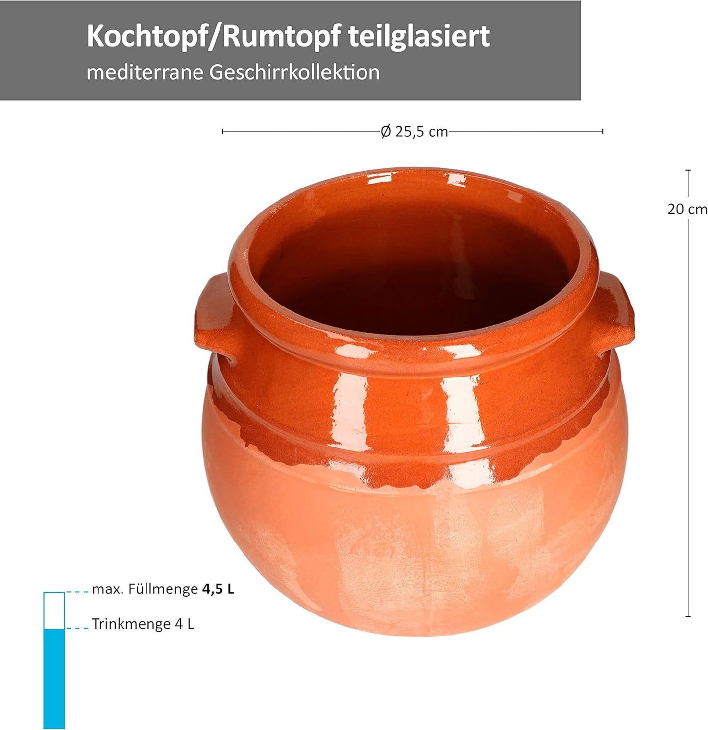 Tontopf mit Deckel