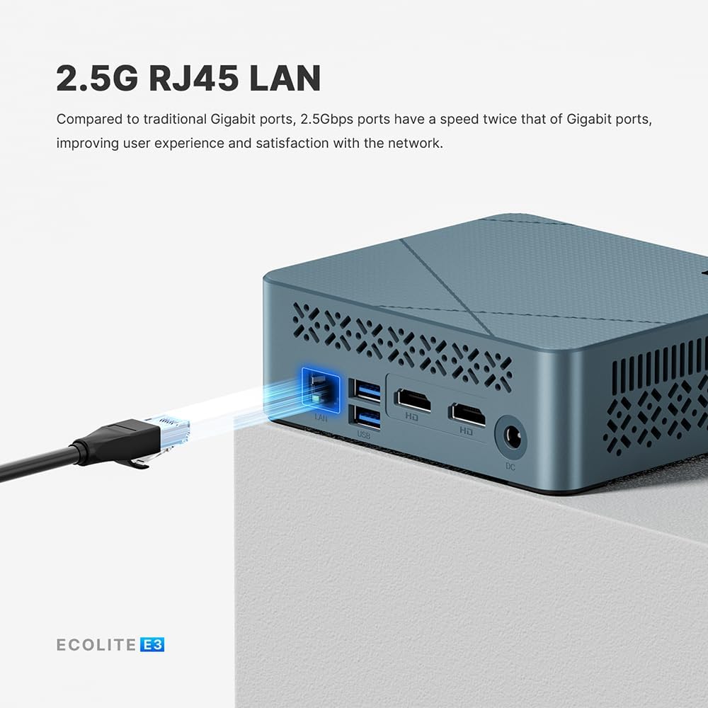 Mini-PC mit Intel Twin Lake-N150 Prozessor, Windows 11 Pro, N150 16+512G
