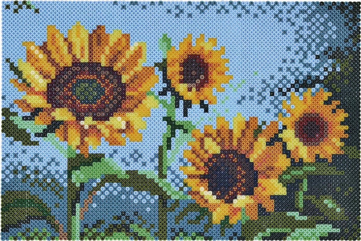 Bügelperlen-Set Sonnenblumen