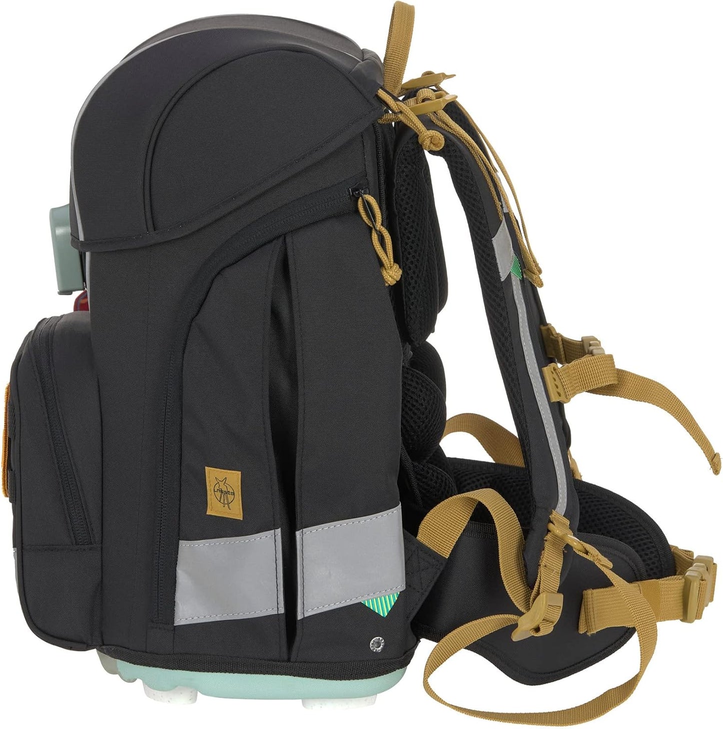 7-teiliges Schulranzen Set, Schwarz