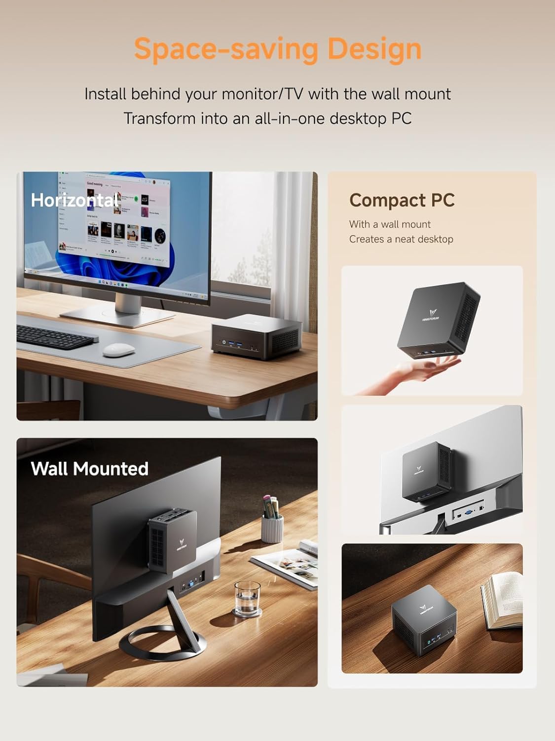UM690L Slim Mini PC mit Ryzen 9 6900HX Prozessor, UM690L Slim 16+512GB