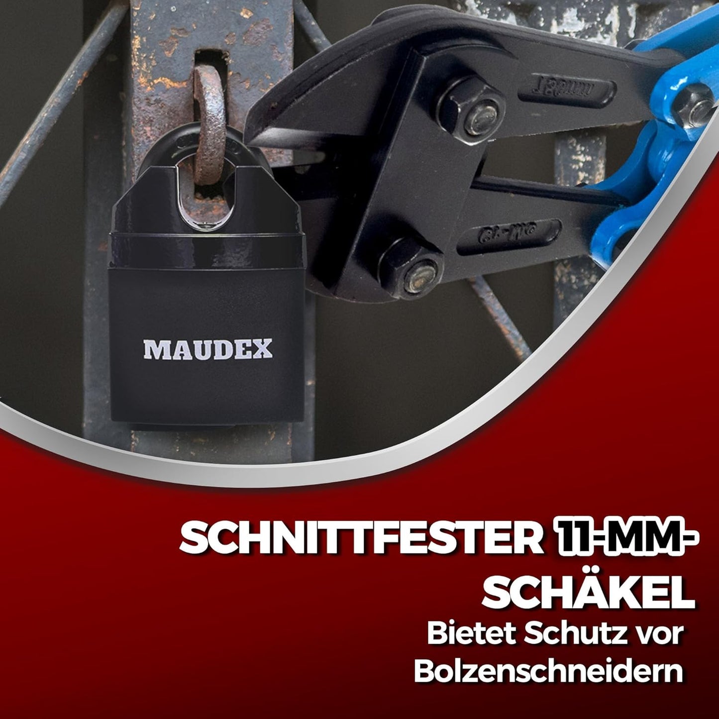 MDL60 Heavy Duty Vorhängeschloss, Normaler Schäkel
