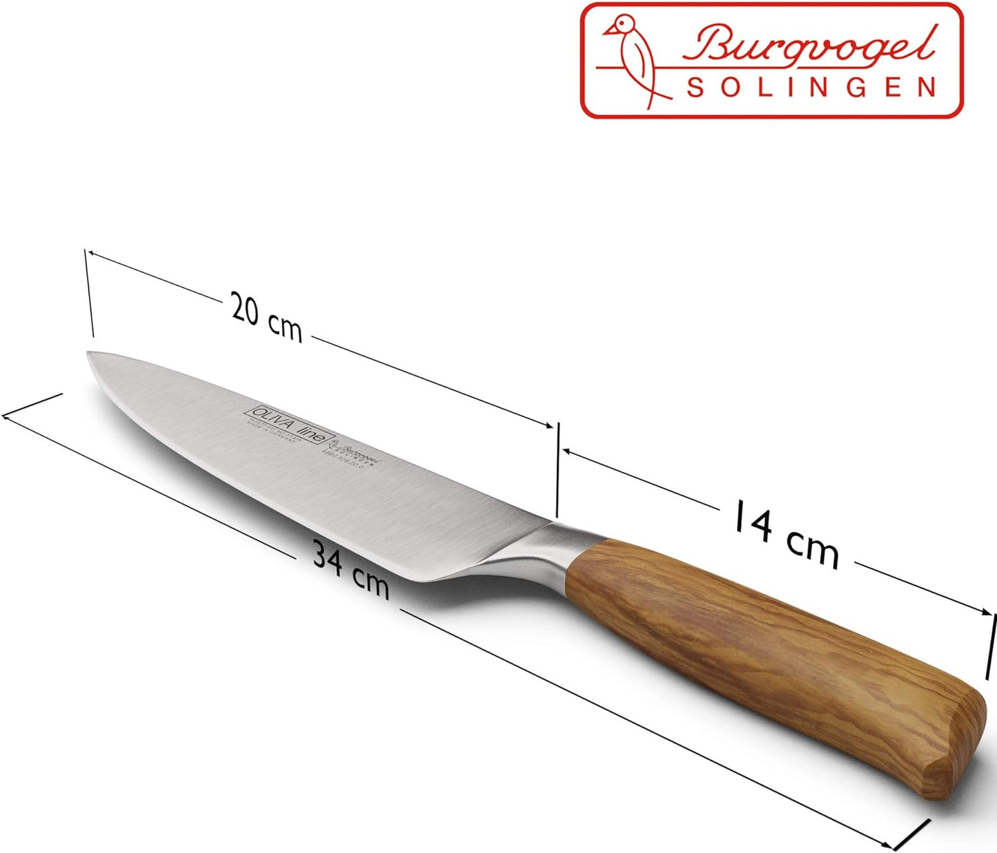 Kochmesser, A 8" =20 cm