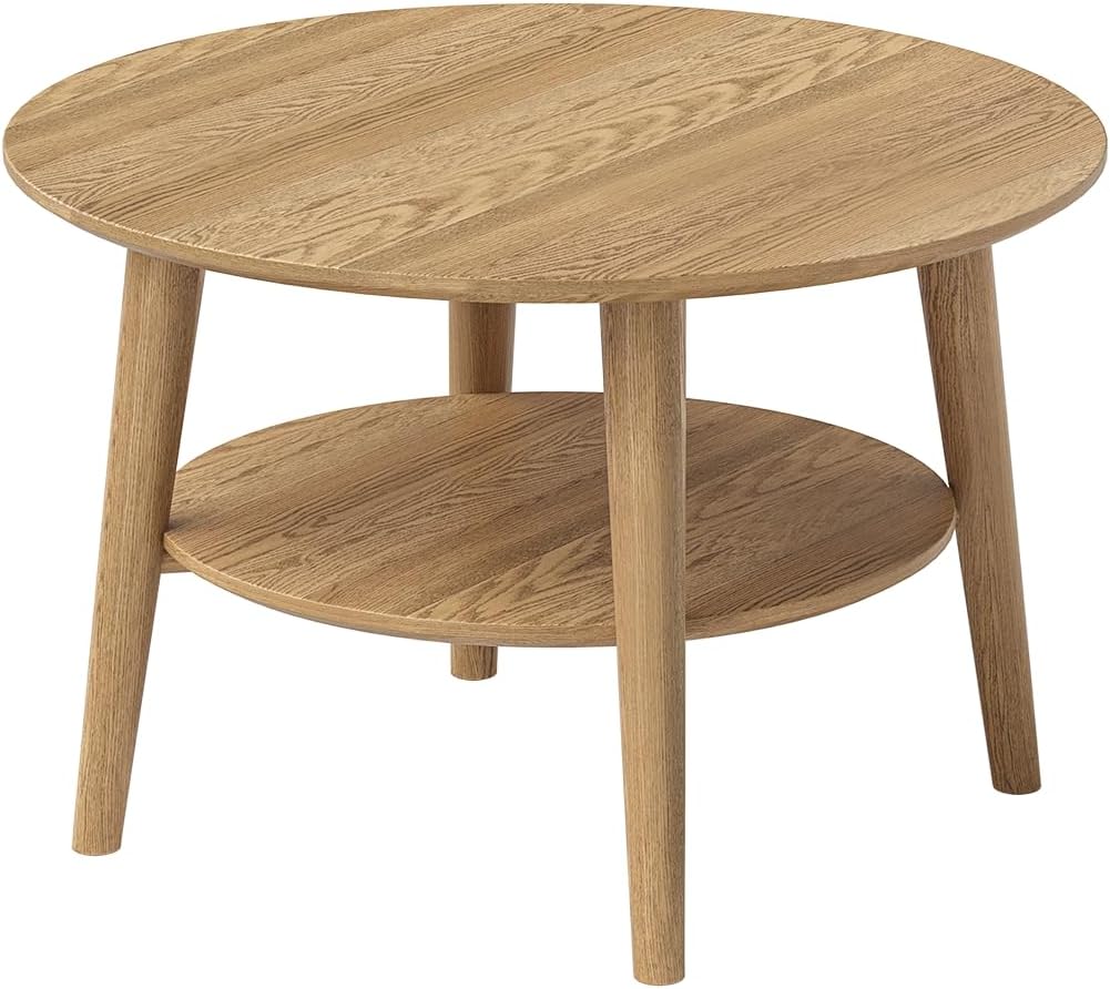 Runder Couchtisch, Natur rund