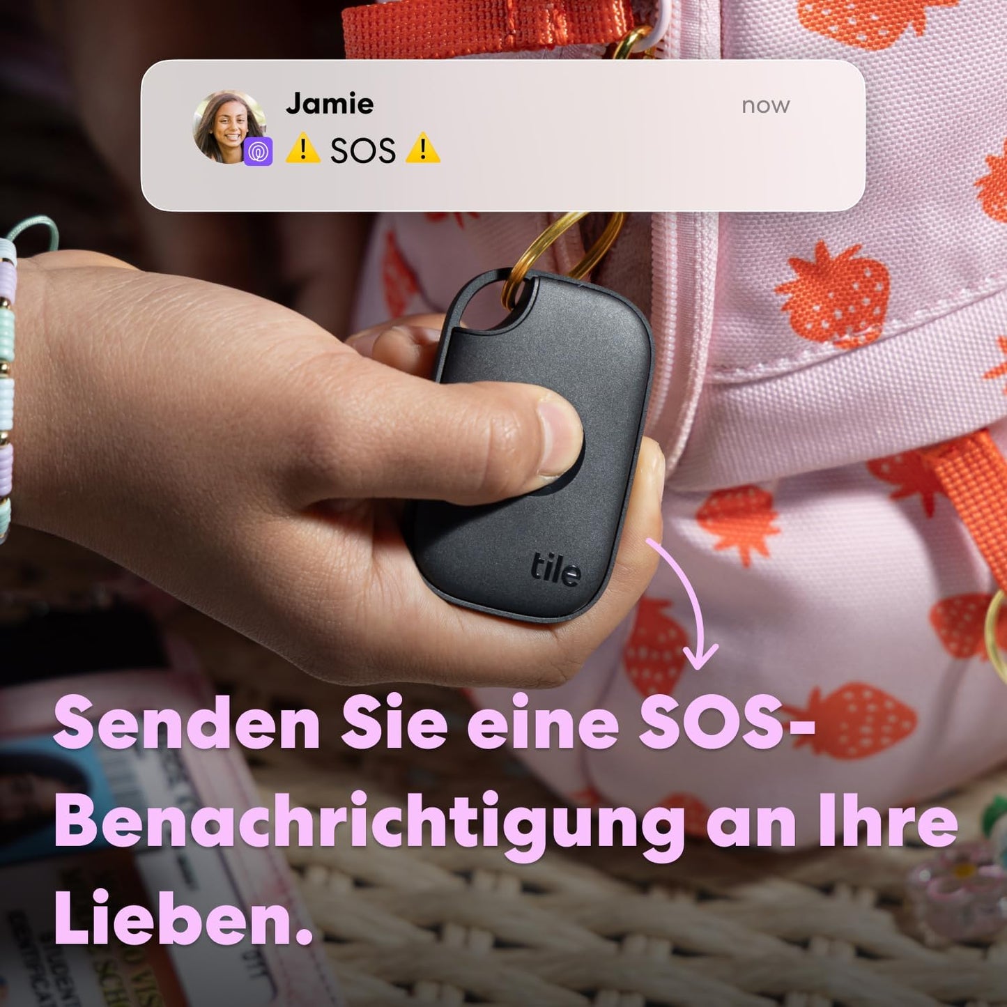 Bluetooth-Tracker für Schlüssel & Gegenstände (Pro 2024), Schwarz, 1er-Pack