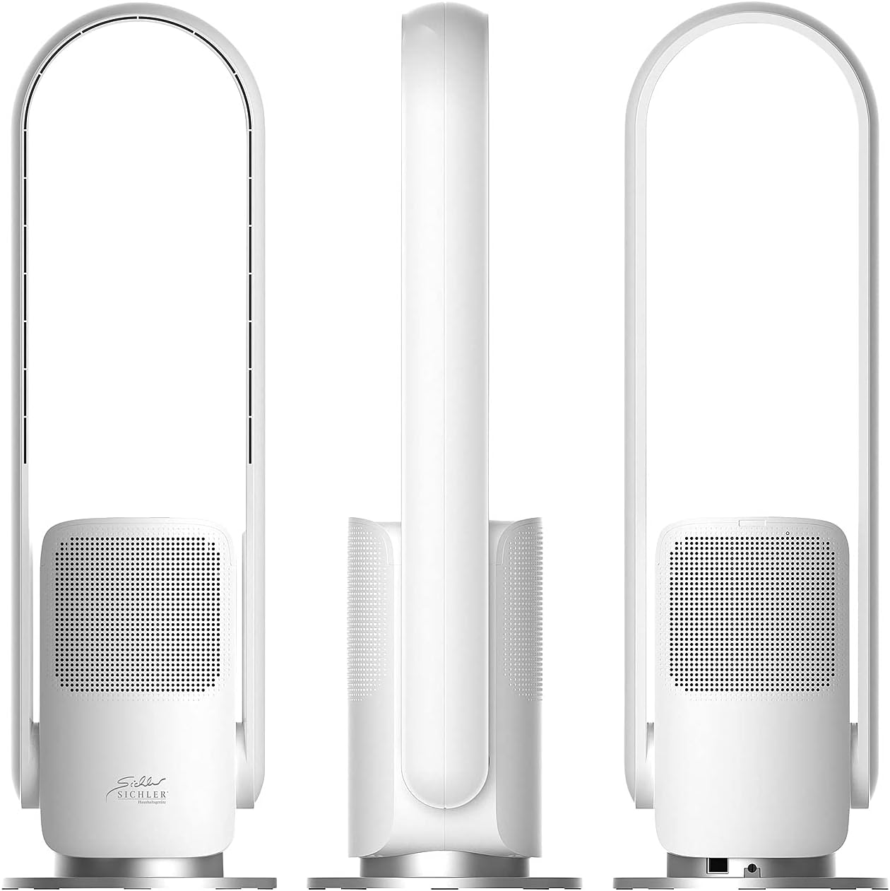 Rotorloser 360°-Ventilator & Luftreiniger