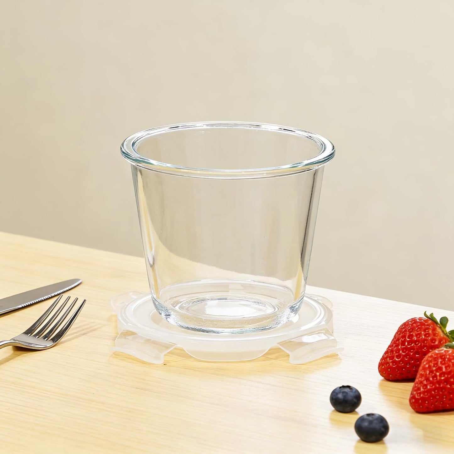 Runde Glas-Meal-Prep-Behälter (4 Stück, 710ml)
