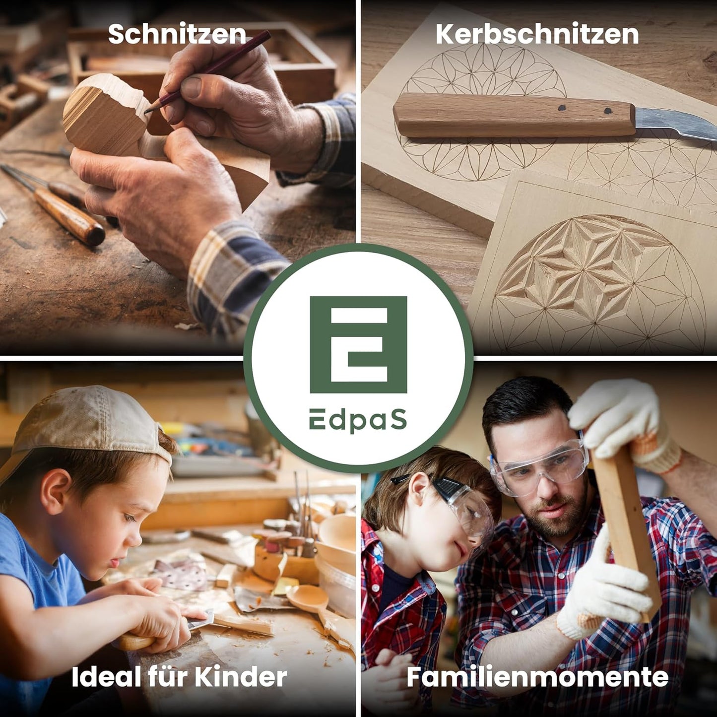 Schnitzholz Set, Basic Set Lindenholz