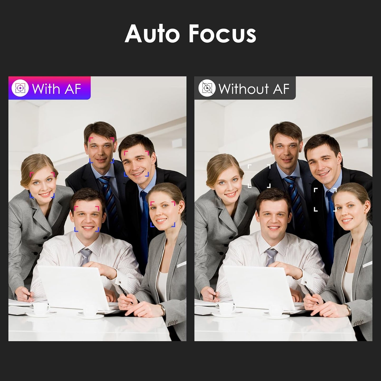 2K Webcam W4GS mit Autofokus und Geräuschunterdrückung, 2K