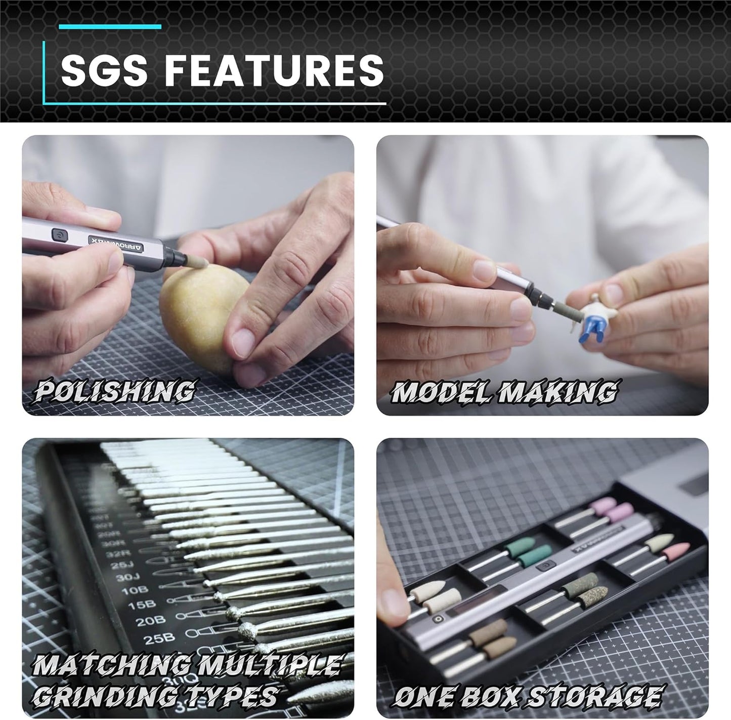 SGS Gravierstift mit 42 Bits, SGS