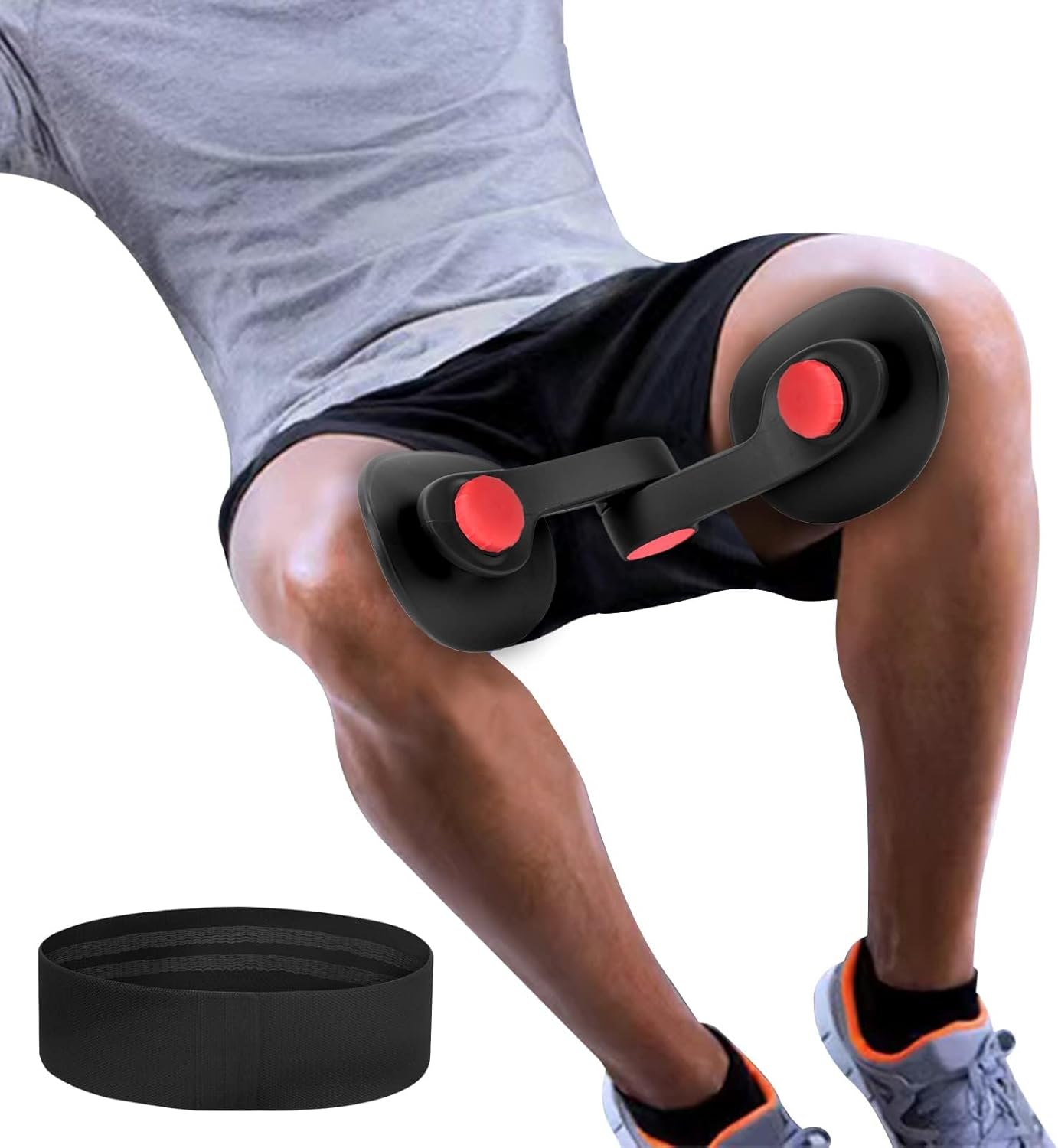 Beckenboden- und Oberschenkeltrainer, Schwarz 16 KG