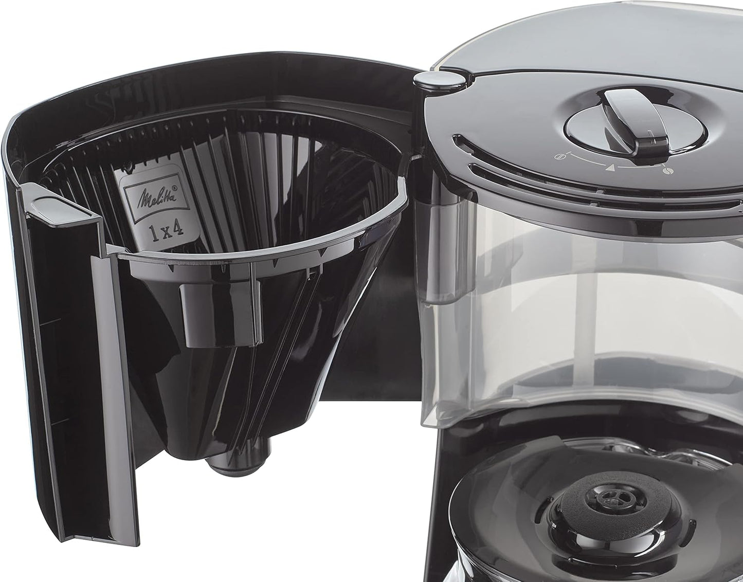 Enjoy Top Timer Filterkaffeemaschine, Schwarz / Glaskanne + Timer Single