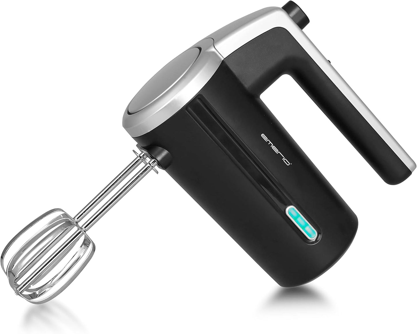 Akku-Handmixer mit 2 Rührstäben, 3 Geschwindigkeiten, Schwarz