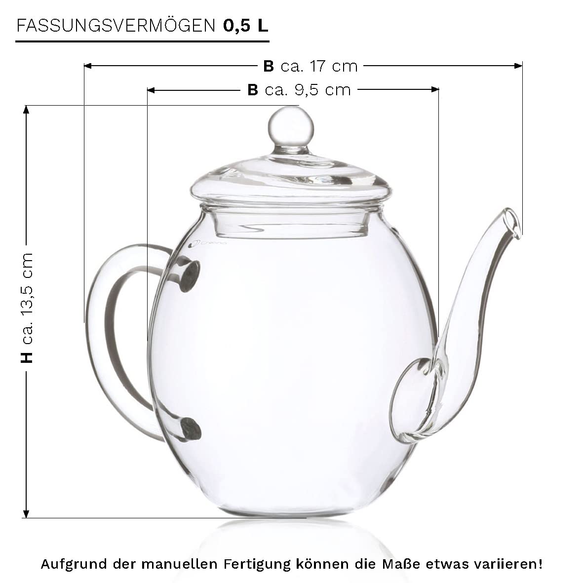 Erblühtee Geschenkset mit Glaskanne (7-teilig), 1x Geschenkset