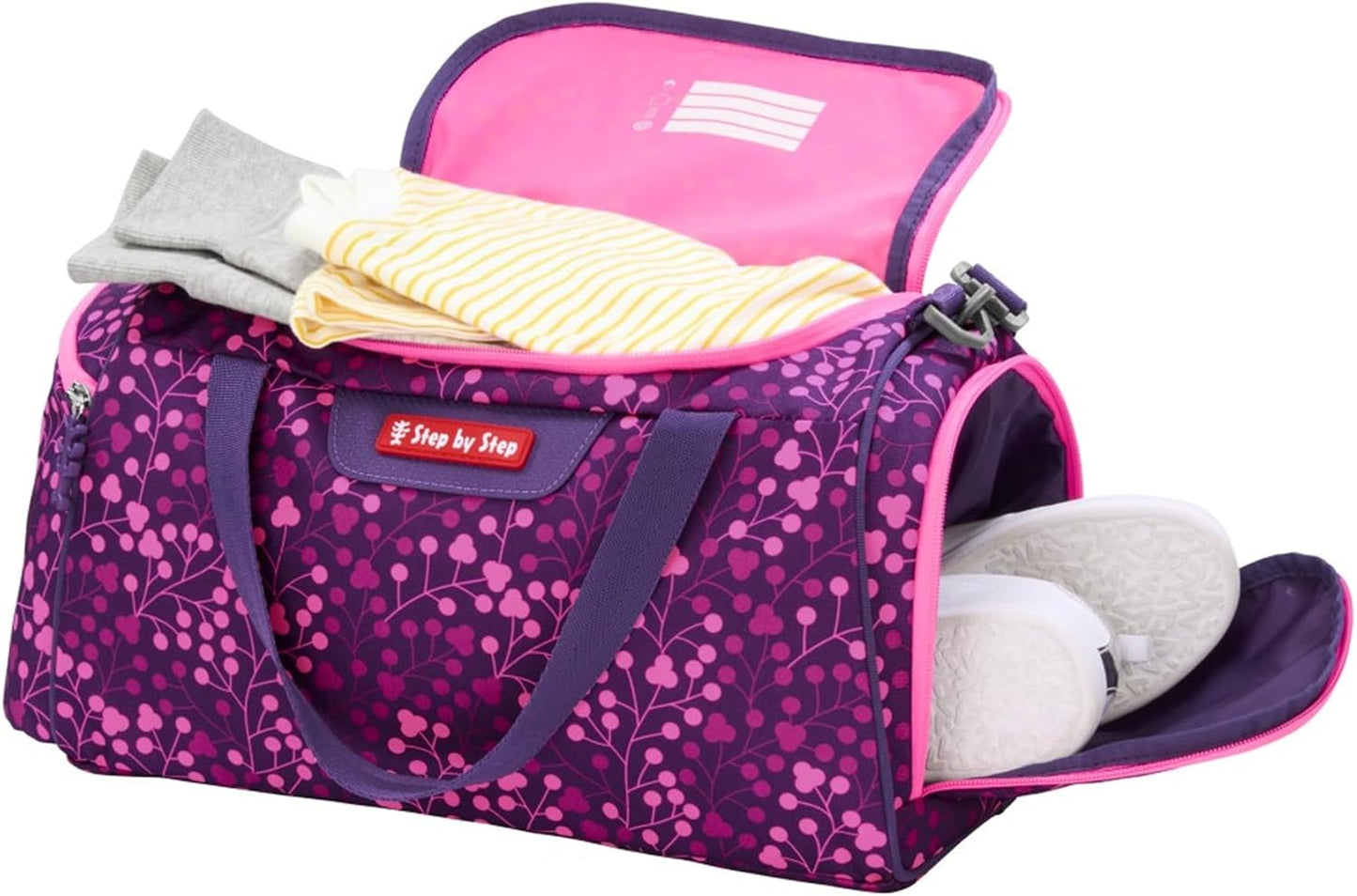 Sporttasche mit Nasswäschefach Butterfly Night Ina, Butterfly Night Ina - Lila-rosa