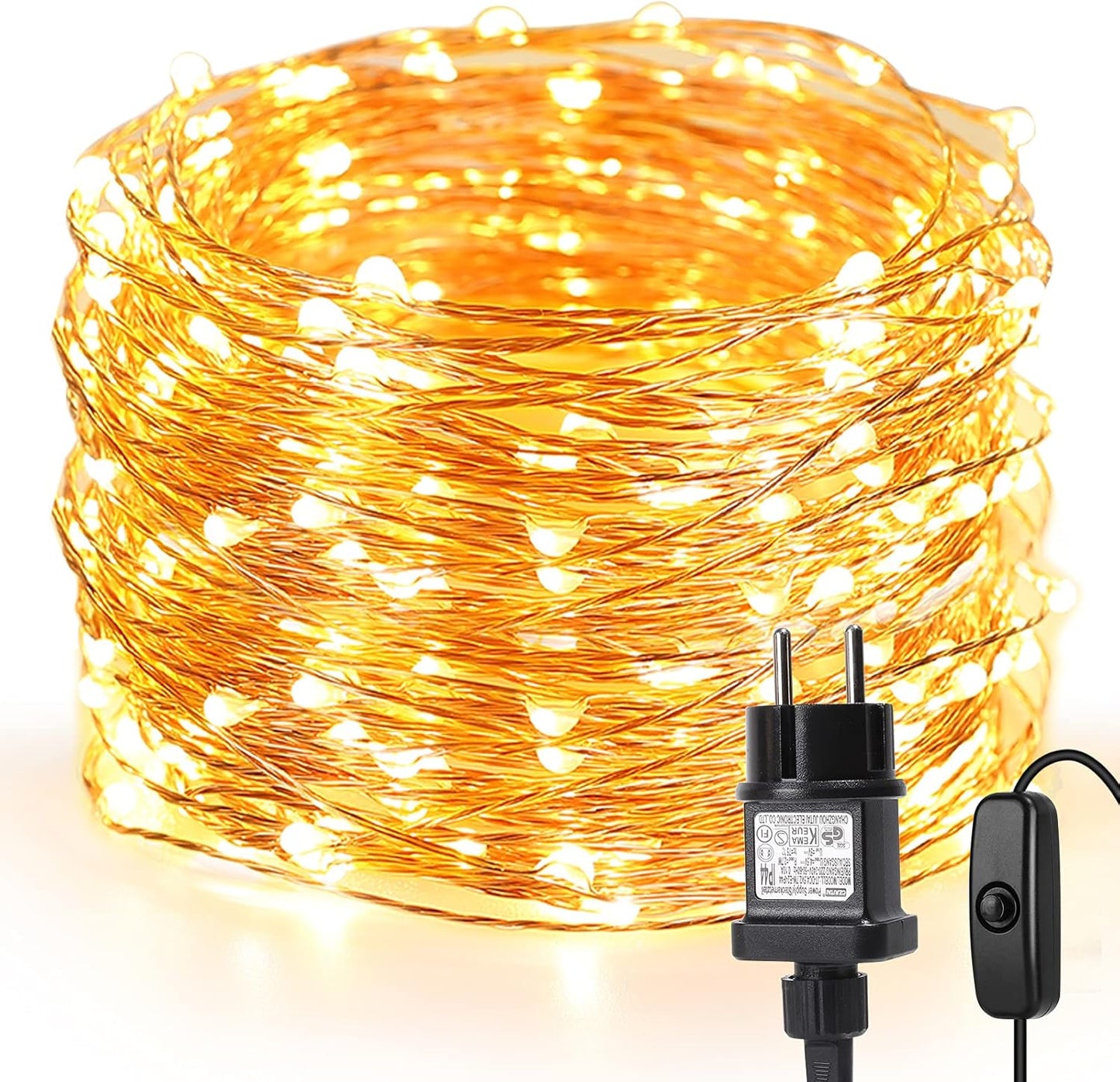 LED Draht-Lichterkette, 20m
