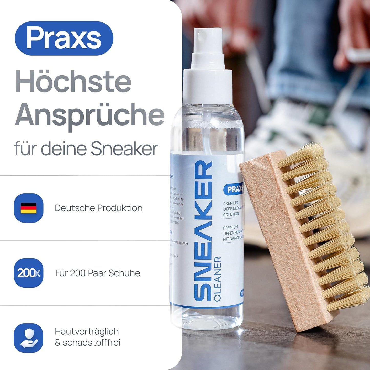 Sneaker-Reiniger-Set inkl. Bürste