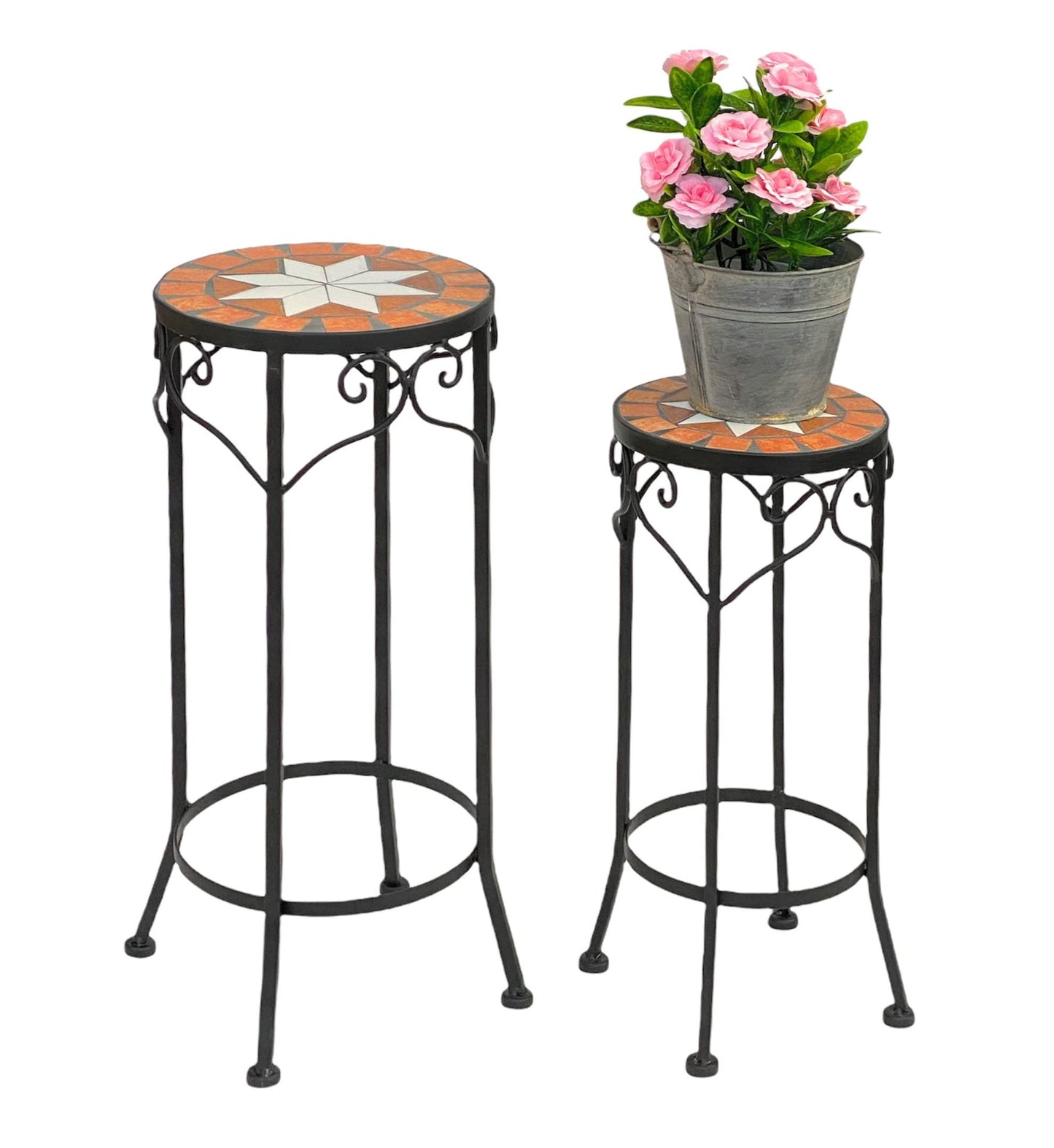 2er-Set Blumenhocker Mosaik 12011