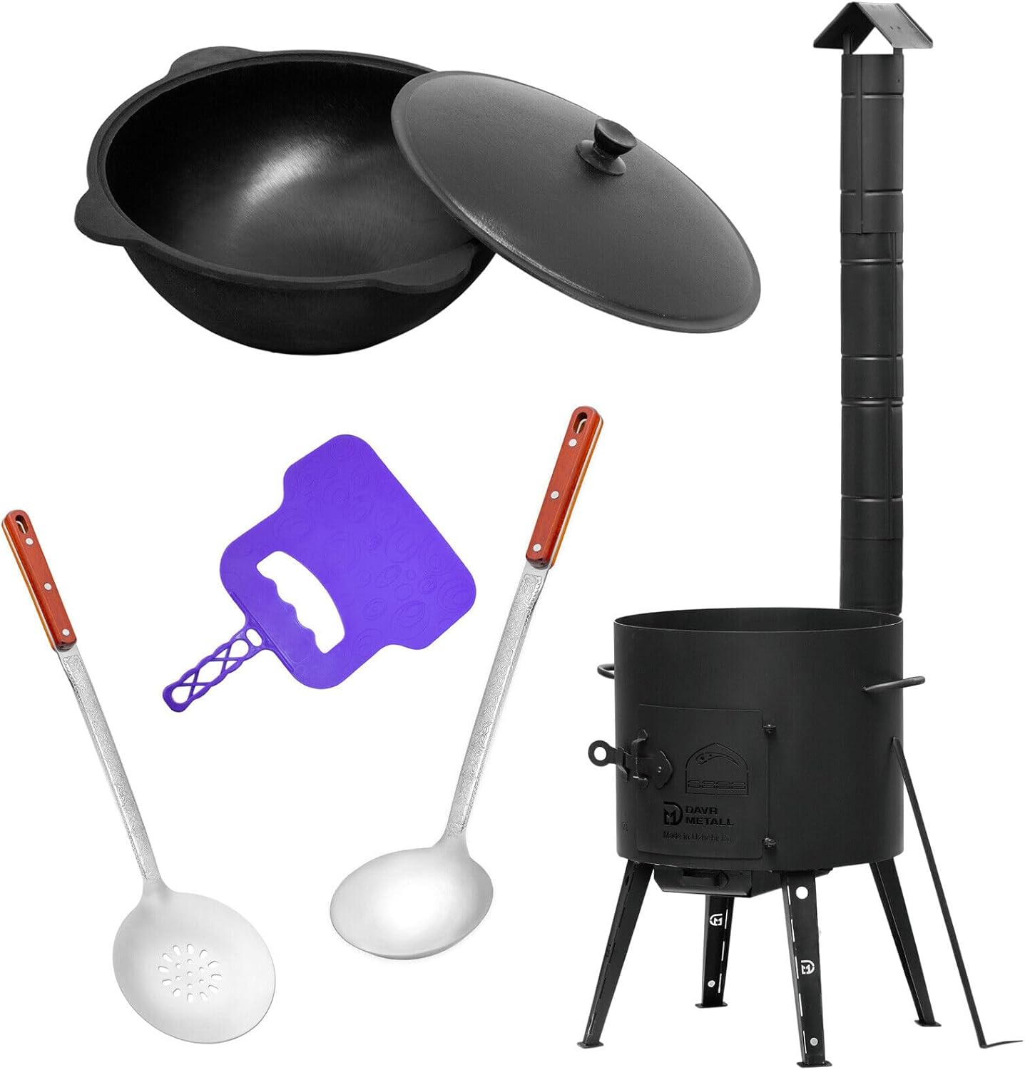 Gulaschkanone mit 8 Liter Kazan, 8 L + Ø36 cm