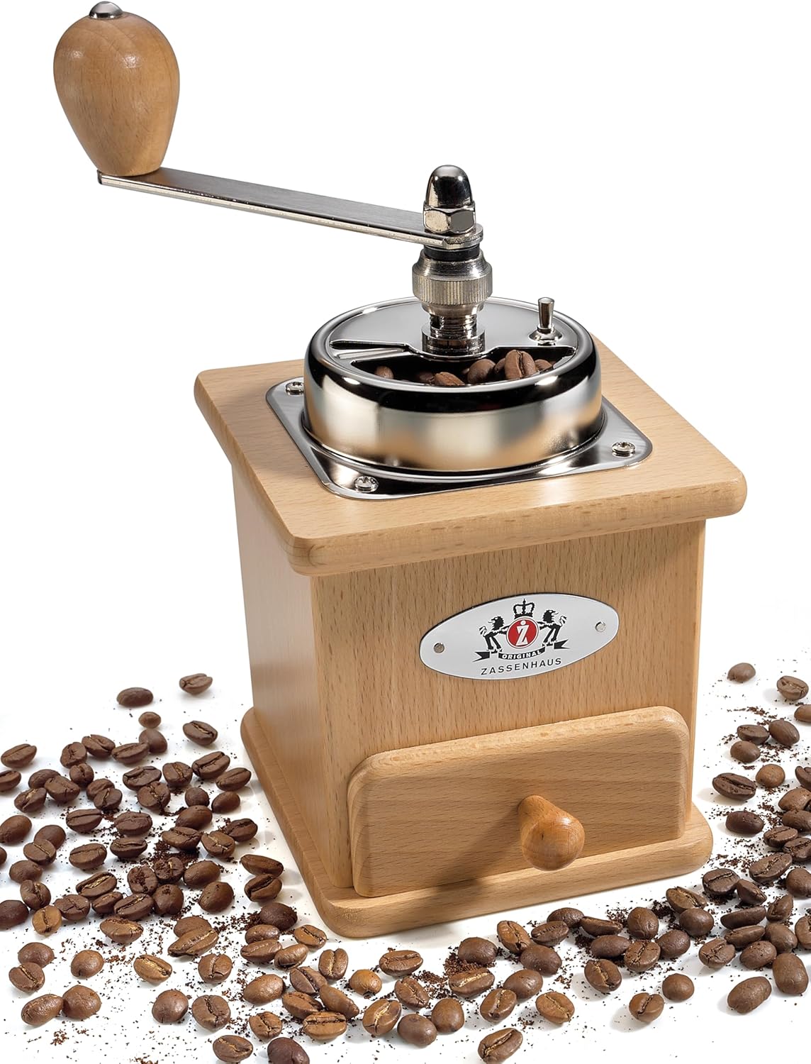 Manuelle Kaffeemühle Brasilia mit Mahlgradverstellung, natur