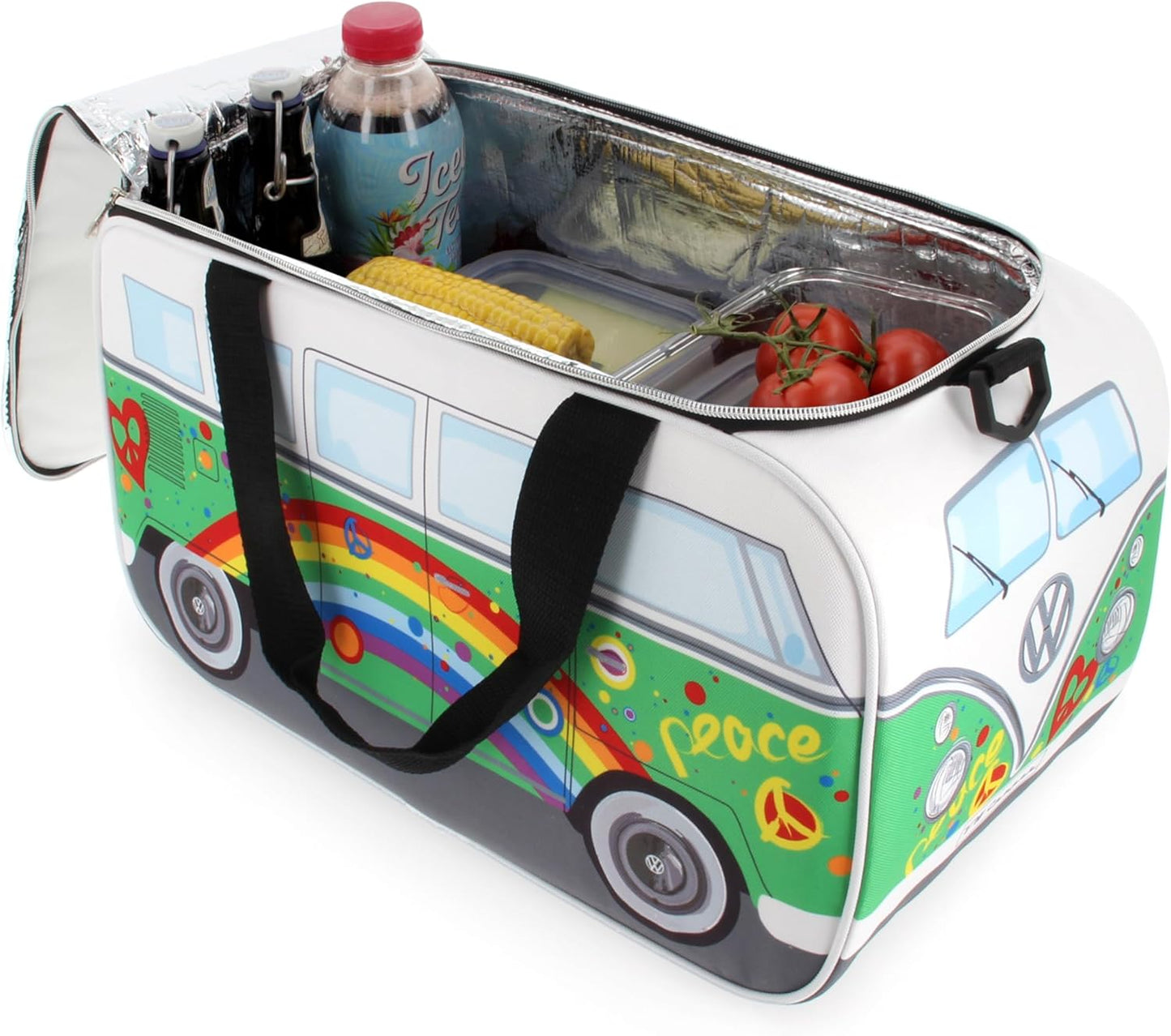 Kühltasche - VW T1 Camper Van, Einheitsgrösse Peace/Grün
