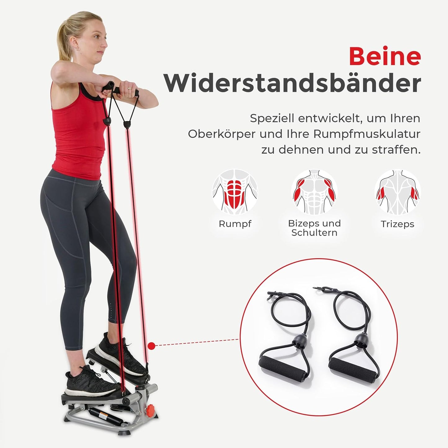 Stepper für Zuhause mit Widerstandsbändern, 02 Fortschrittlich