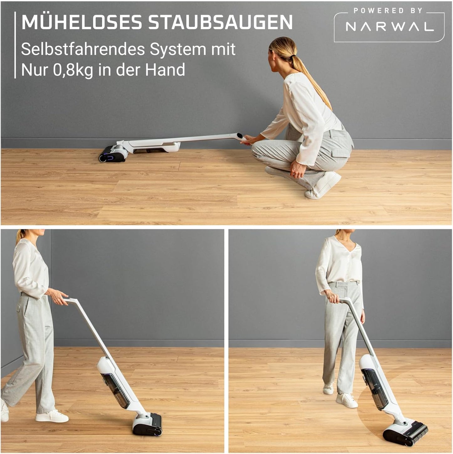 Akku-Nass-Trockensauger X-Clean 10, Weiß