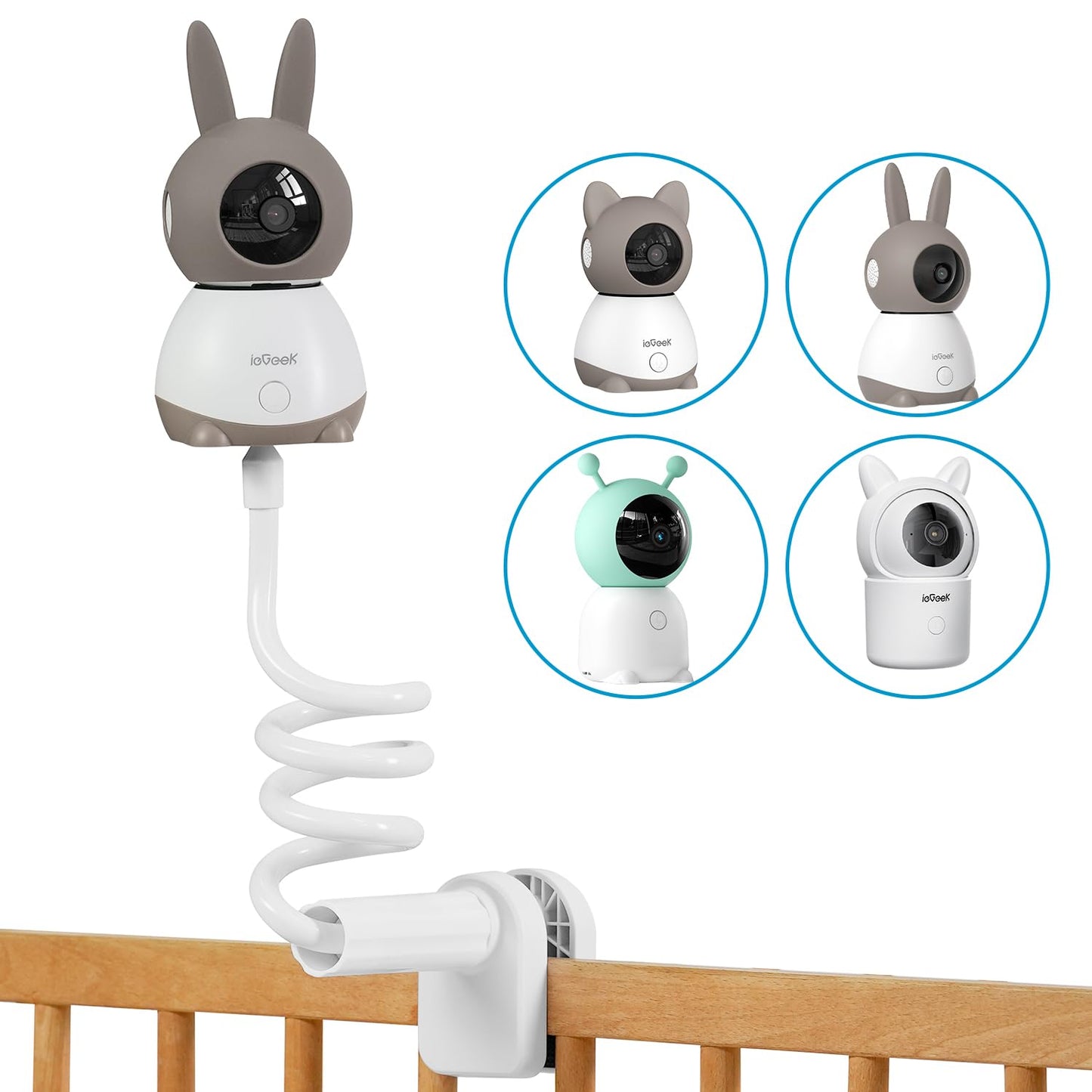 Flexible Babykamera-Halterung für Kinderbetten
