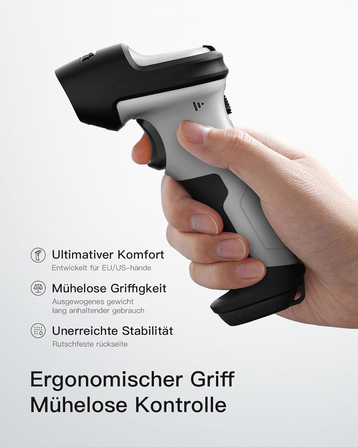 Barcodescanner BCST-70 für 1D, Grau 1D