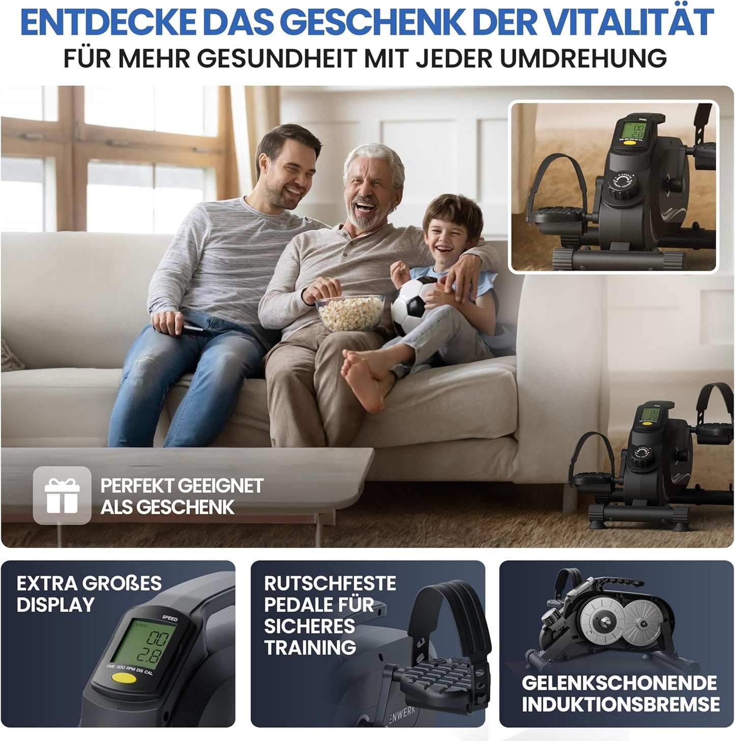 Pedaltrainer PRO Set - Arm- und Beintrainer für Zuhause