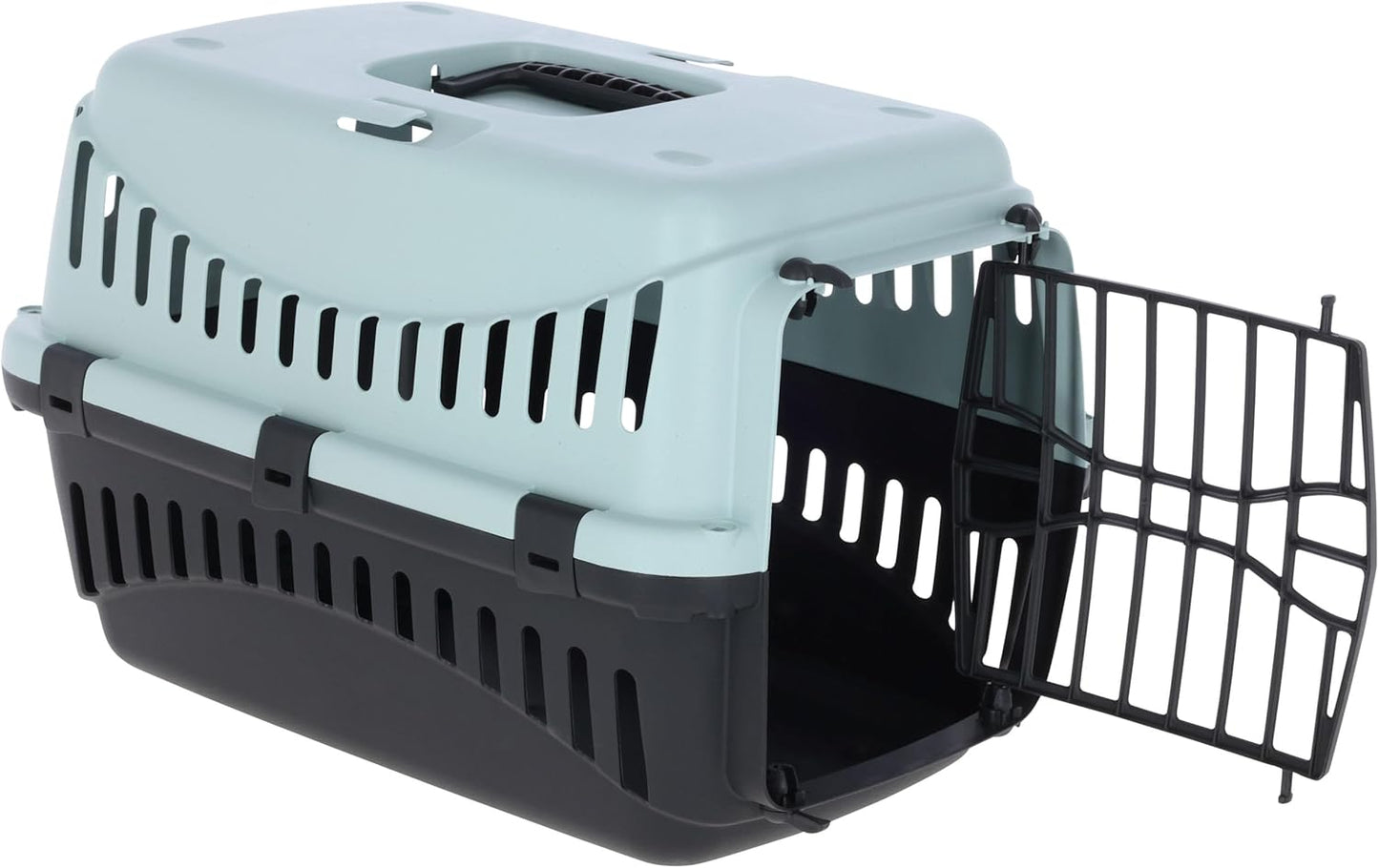 Transportbox Expedion für kleine Haustiere (45x30x30 cm), blau/schwarz