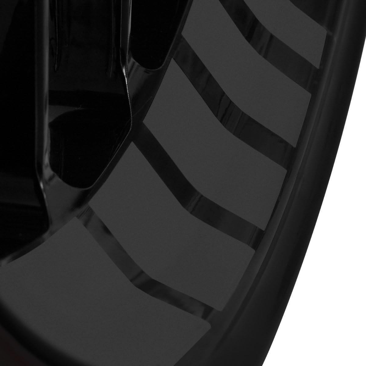 Felgenbettaufkleber im GP Design Set, anthrazit glänzend 1.5 cm