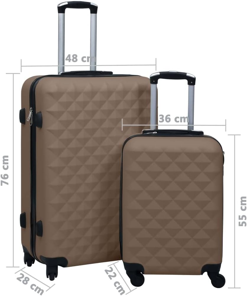 Hartschalen Trolley-Set, Braun