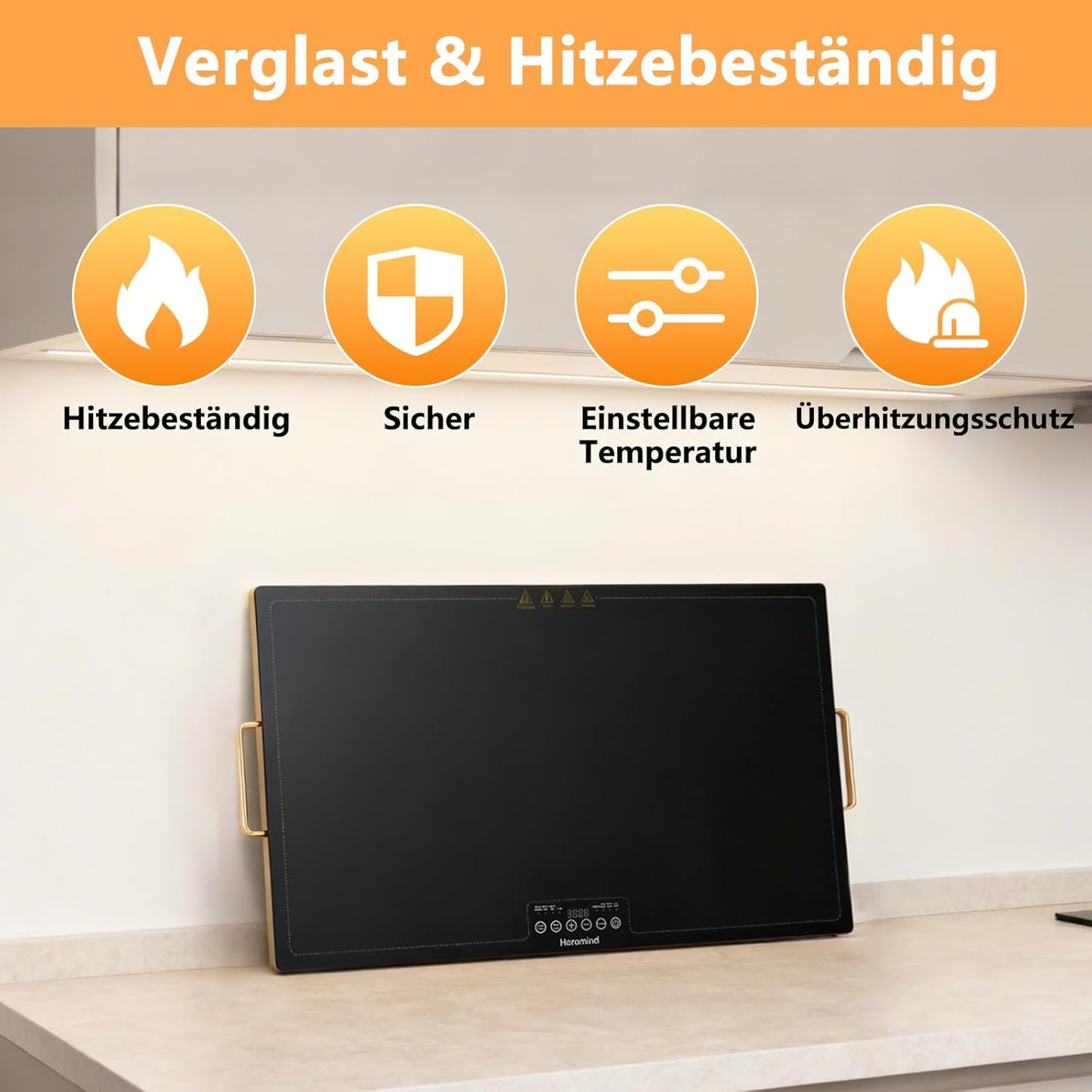 Elektrische Warmhalteplatte mit Touchscreen, 60*40cm