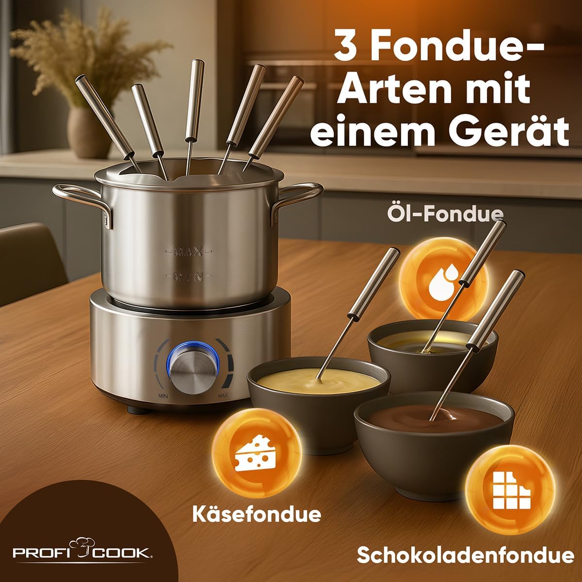 CLA PC-FD 1288 Fondue 8 Pers.