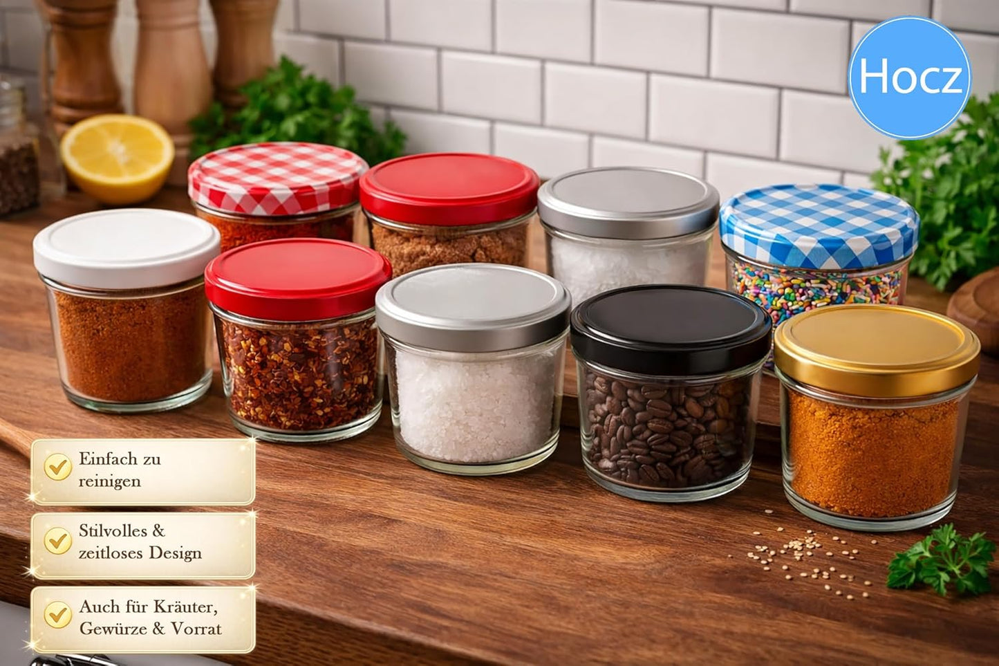 Einmachgläser-Set mit Deckel & Etiketten, 25x 230 ml, Obst 230 ml 25