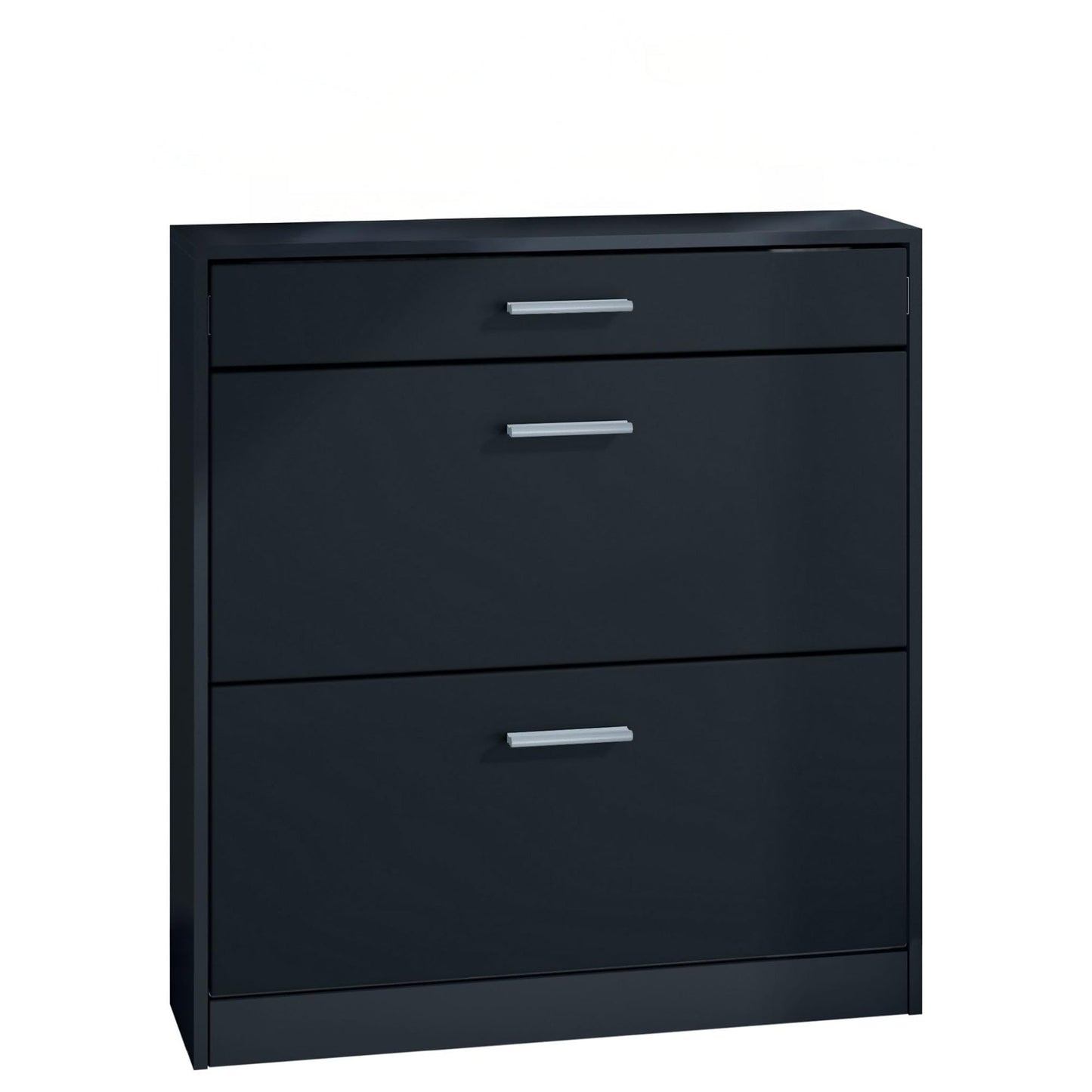 Schuhschrank Roma, Schwarz Matt