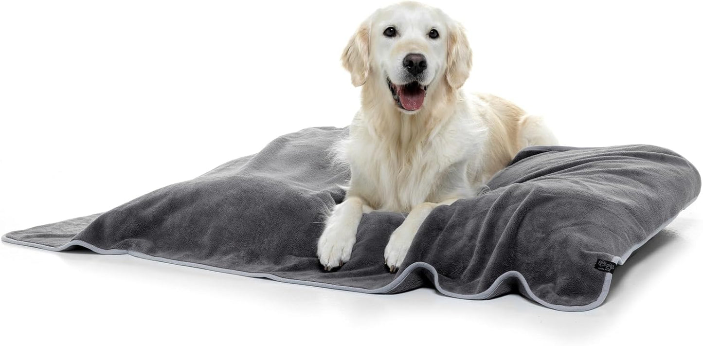 Hundehandtuch Set, Pack of 2 Grau