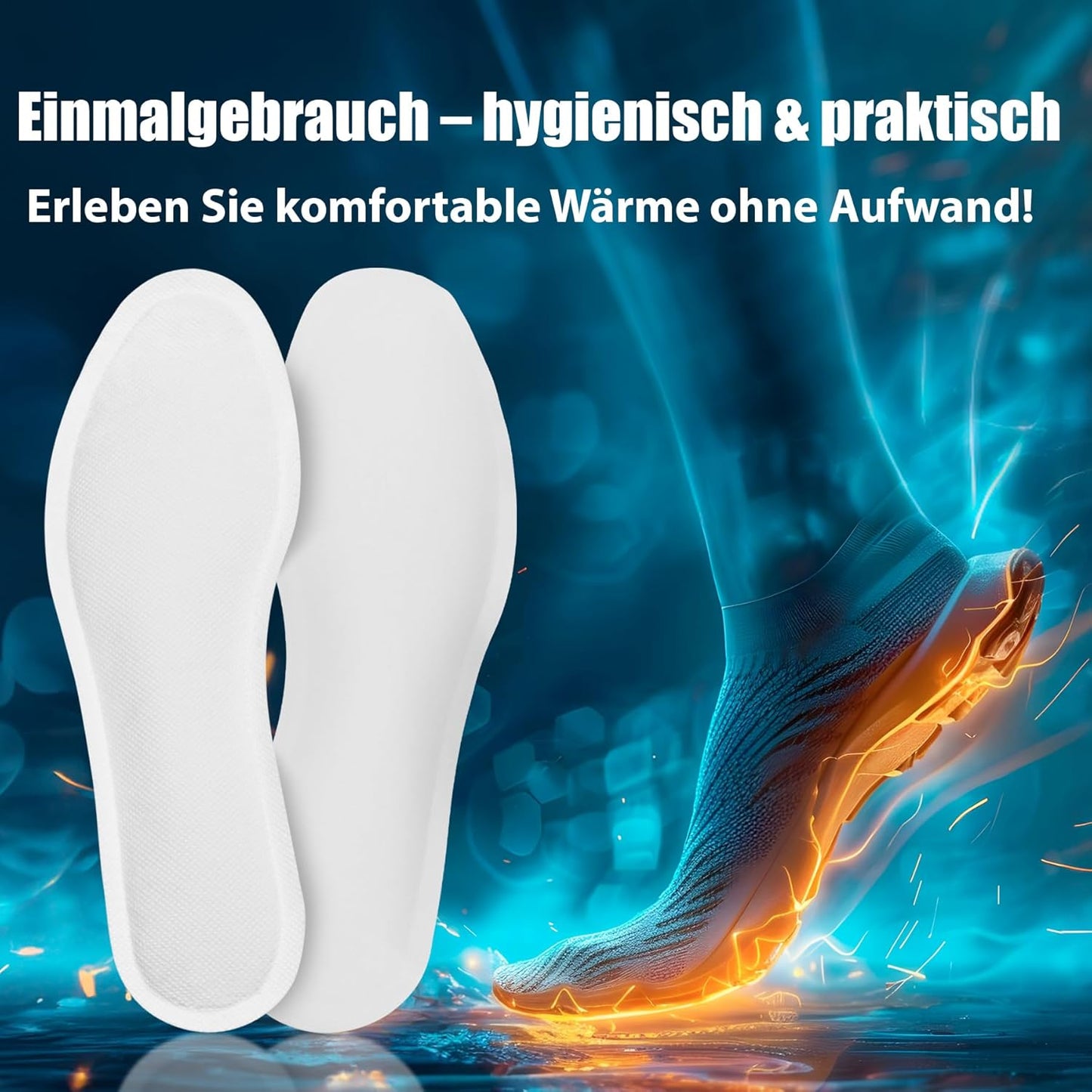 Fusswärmer Sohlenwärmer, 5 Paar, S (36-38) 5 Paar
