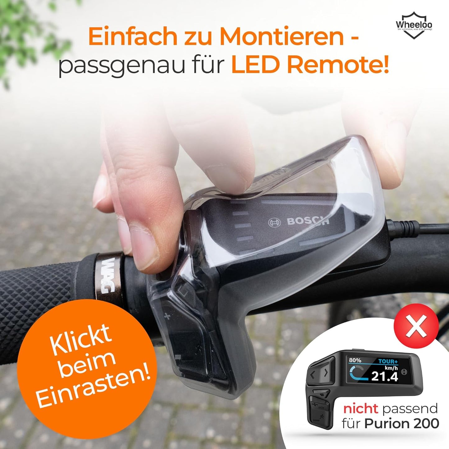 Ebike Displayschutz-Set für Bosch, Für Bosch LED Remote + Kiox 500 Display
